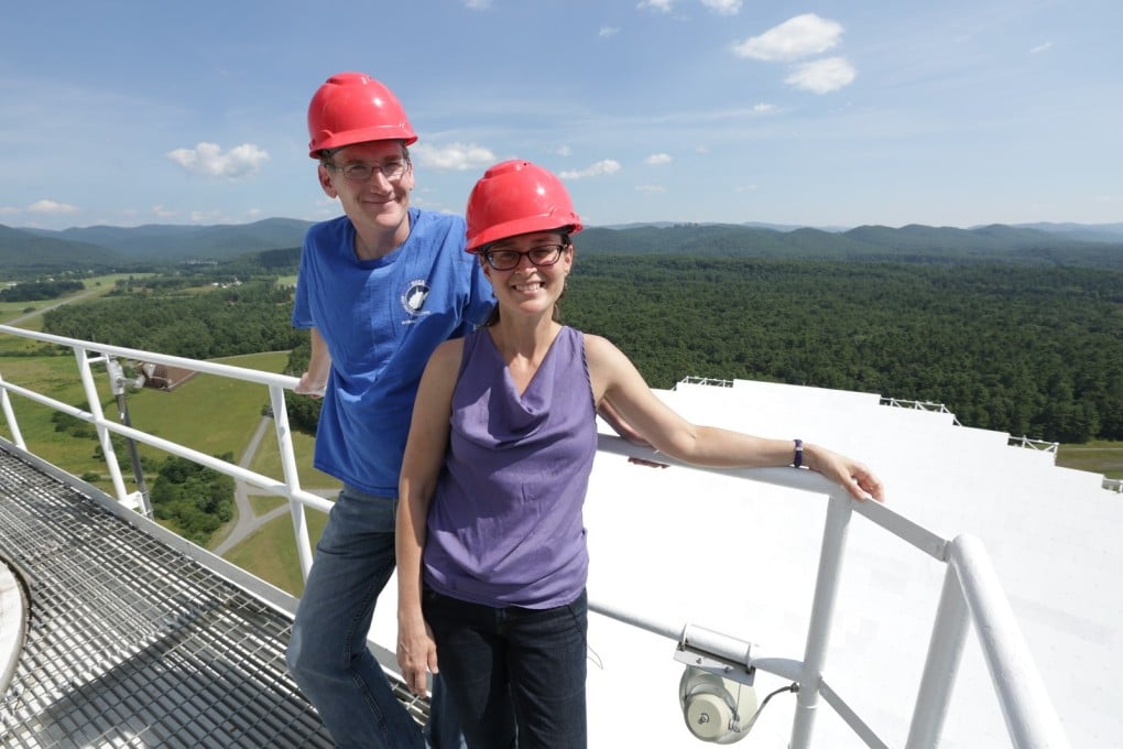 Astrophysicists Duncan Lorimer and Maura McLaughlin, who discovered powerful radio emissions called Fast Radio Bursts, or FRBs, are among this year’s seven Shaw Prize winners being honoured for their academic and scientific research. Photo: Scott Lituchy / West Virginia University
