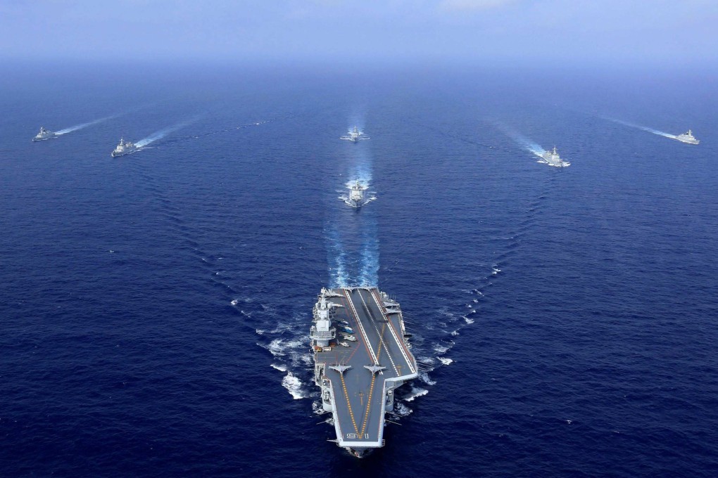 Chinese aircraft carrier the Liaoning sails during a drill. Manila’s military chief said establishing relations with armies around the world “is one way for us to prevent war”. Photo: AFP