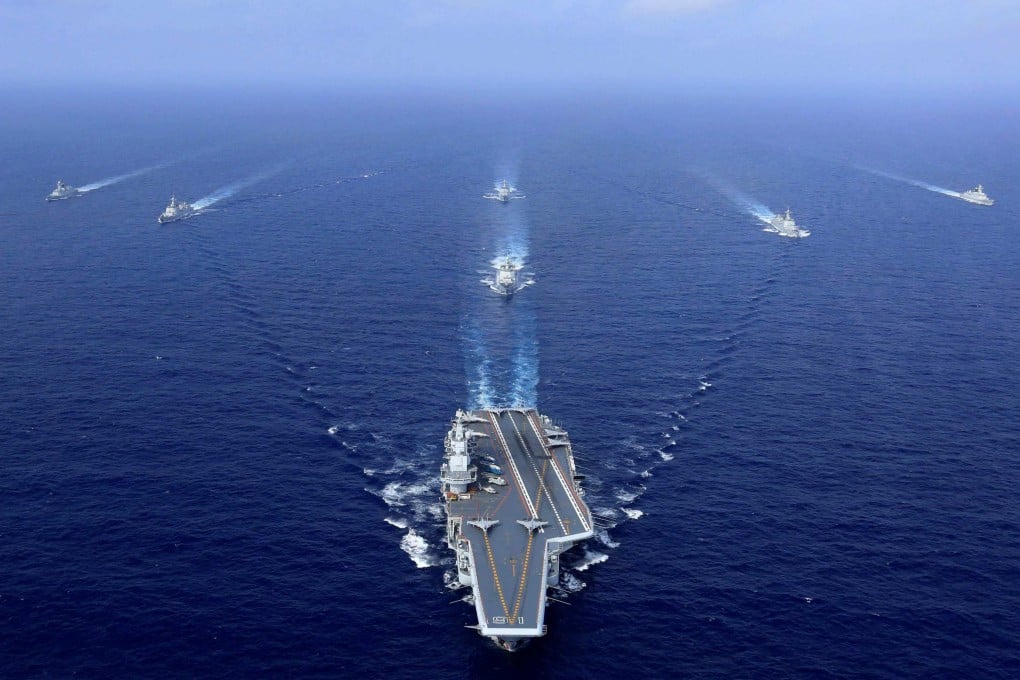 Chinese aircraft carrier the Liaoning sails during a drill. Manila’s military chief said establishing relations with armies around the world “is one way for us to prevent war”. Photo: AFP