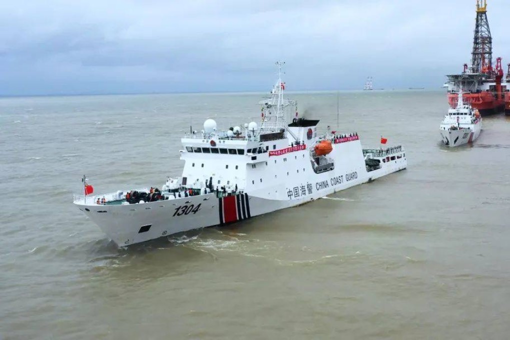 China Coast Guard ships the Qushan and the Haimen will take part in fisheries patrols. Photo: China Coast Guard