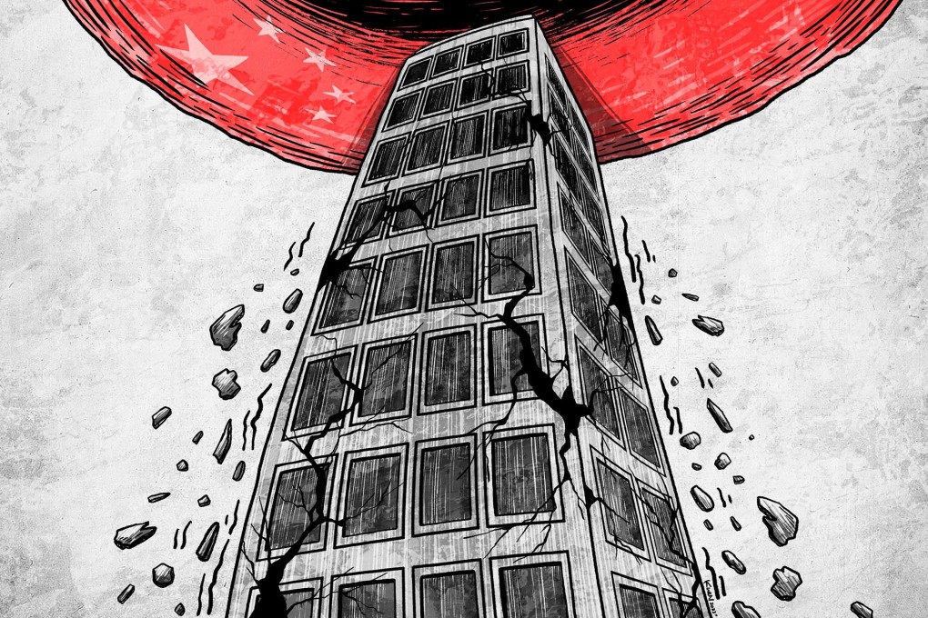 Although Beijing is vowing that property policies will be further relaxed, some analysts say it will be impossible for the market to be remade as the same pillar of China’s economy that it used to be. Illustration: Lau Ka-kuen