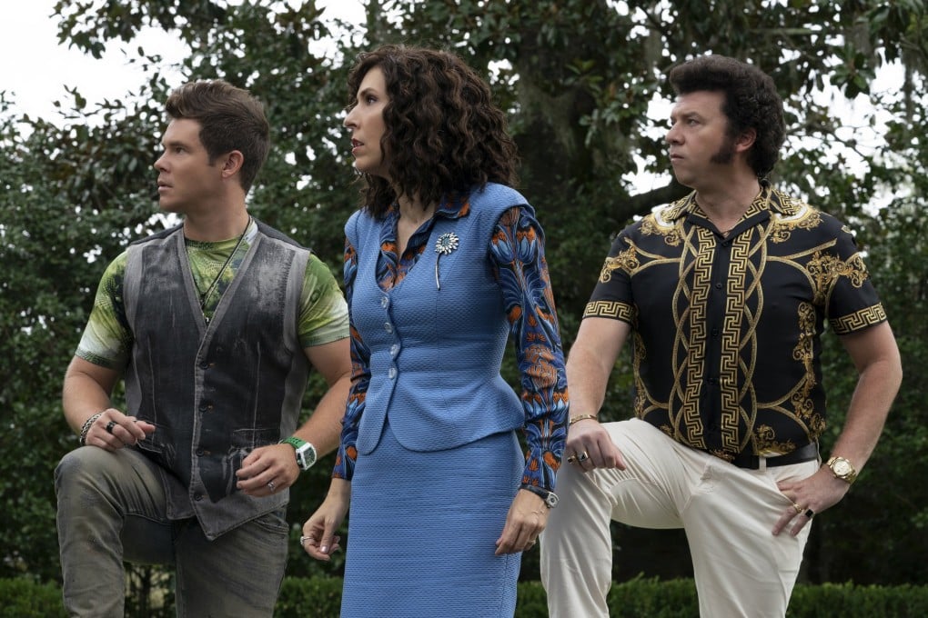 (From left) Adam DeVine, Edi Patterson and Danny McBride in a still from “The Righteous Gemstones”. The HBO show returns in third season to lampoon televangelism some more. Photo: HBO Go