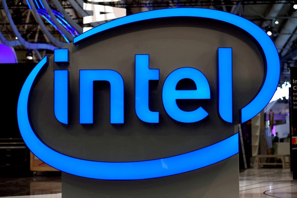 Intel’s logo is seen at the CeBit computer fair in Hanover, Germany, March 19, 2017. Photo: Reuters