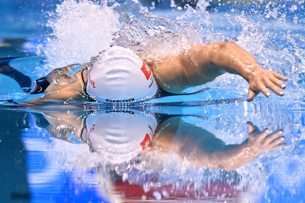 Hong Kong’s Siobhan Haughey competes in the final of the women’s 100m freestyle swimming event at the World Aquatics Championships. Photo: AFP