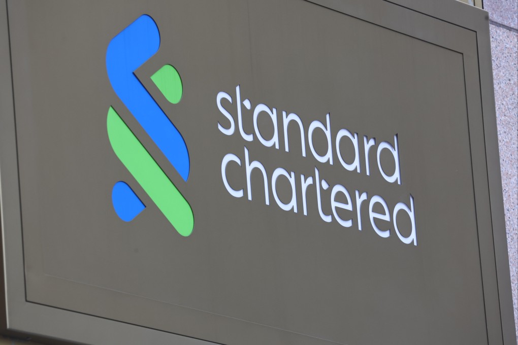 A sign at the Standard Chartered Bank Building in Central. Photo: Edmond So