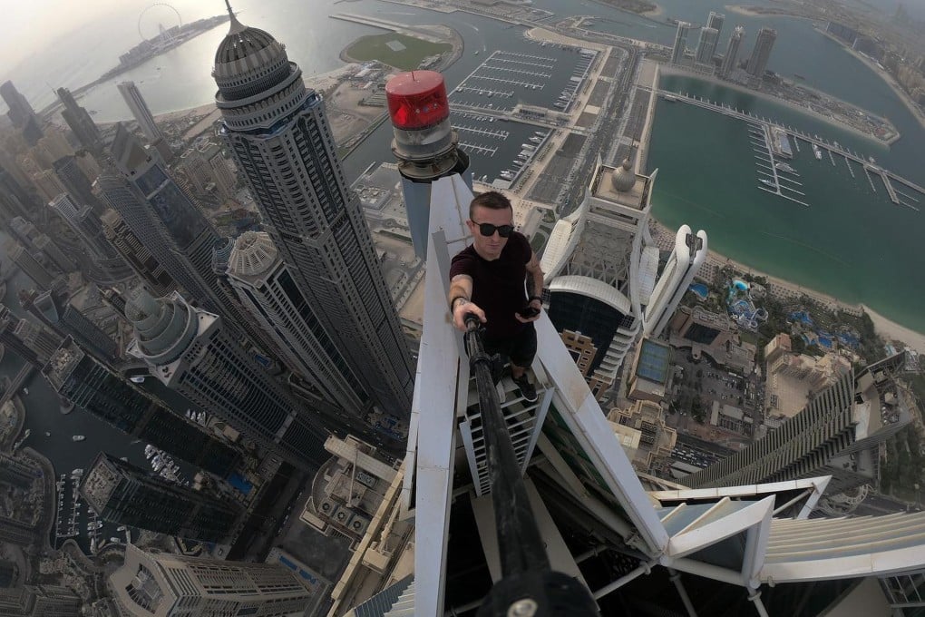 Remi Lucidi had posted photos of himself on various high-rise building around the world. Photo: Instagram/remnigma