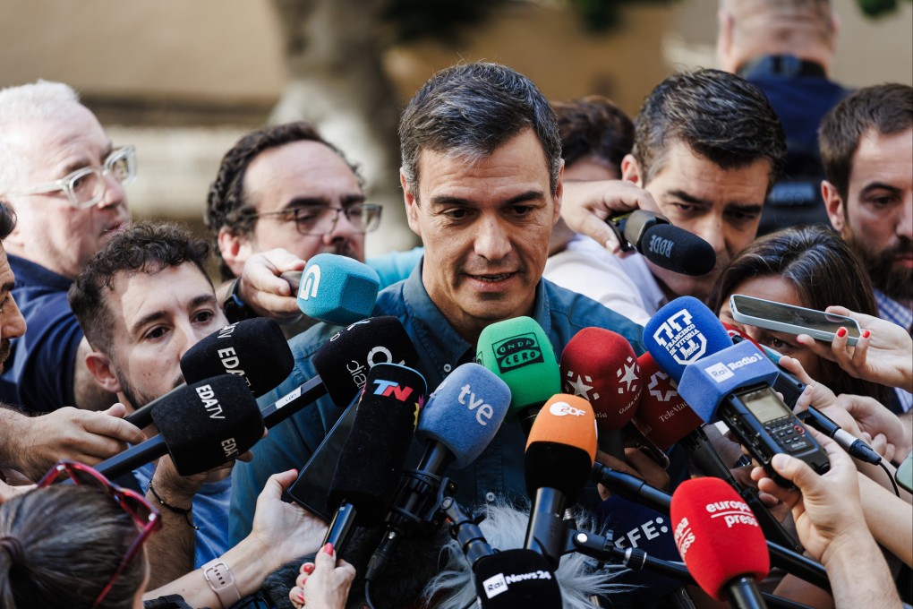 Pedro Sanchez, Spain’s Prime Minister and Spanish Socialist Workers’ Party (PSOE) candidate, in Madrid, Spain on Sunday. Photo: Europa Press / dpa