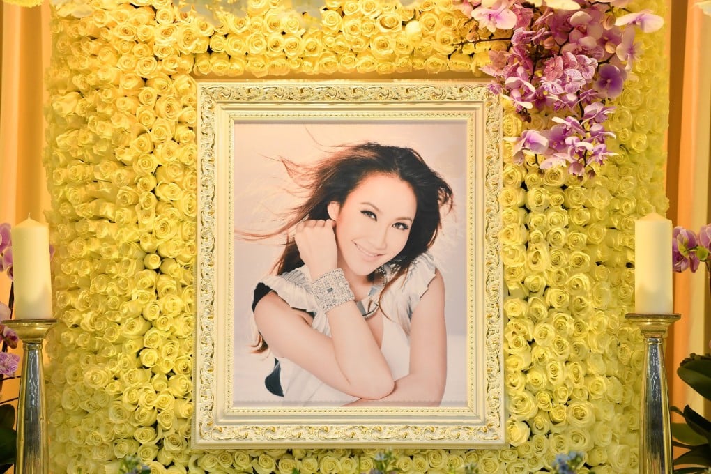 Family and friends paid their respects to Coco Lee in an afternoon ceremony, and members of the public took part in an evening one. Photo: Handout
