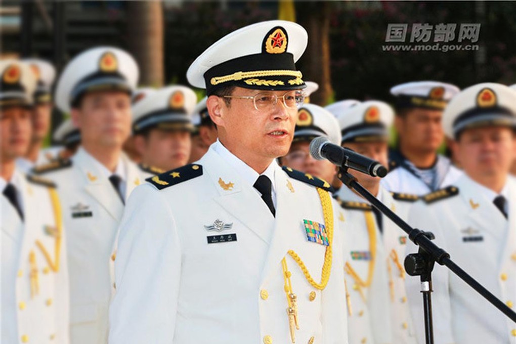 Wang Houbin moves over from the navy to lead the force. Photo: Weibo