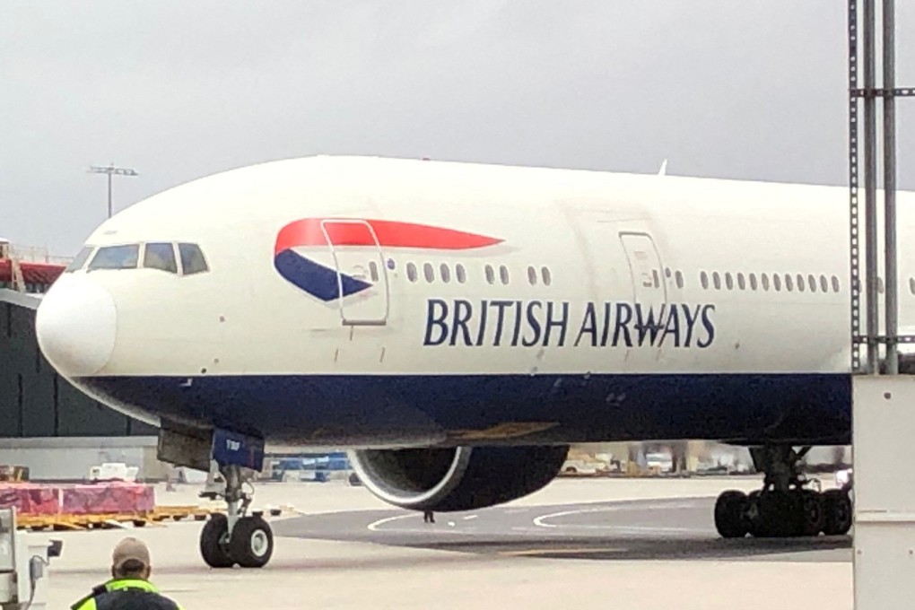 A passenger on a British Airways flight was stuck in his seat for 3 hours after landing and had to be hoisted out of first class. Photo: Reuters