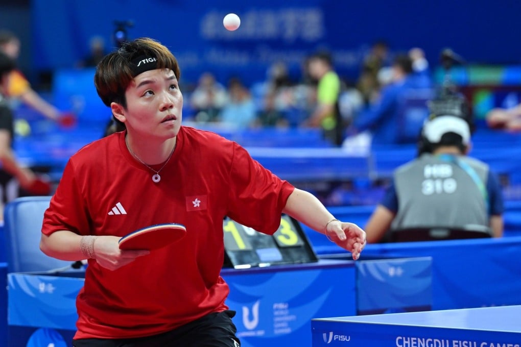 Doo Hoi-kem in action during a match at the World University Games in Chengdu. Photo: Handout