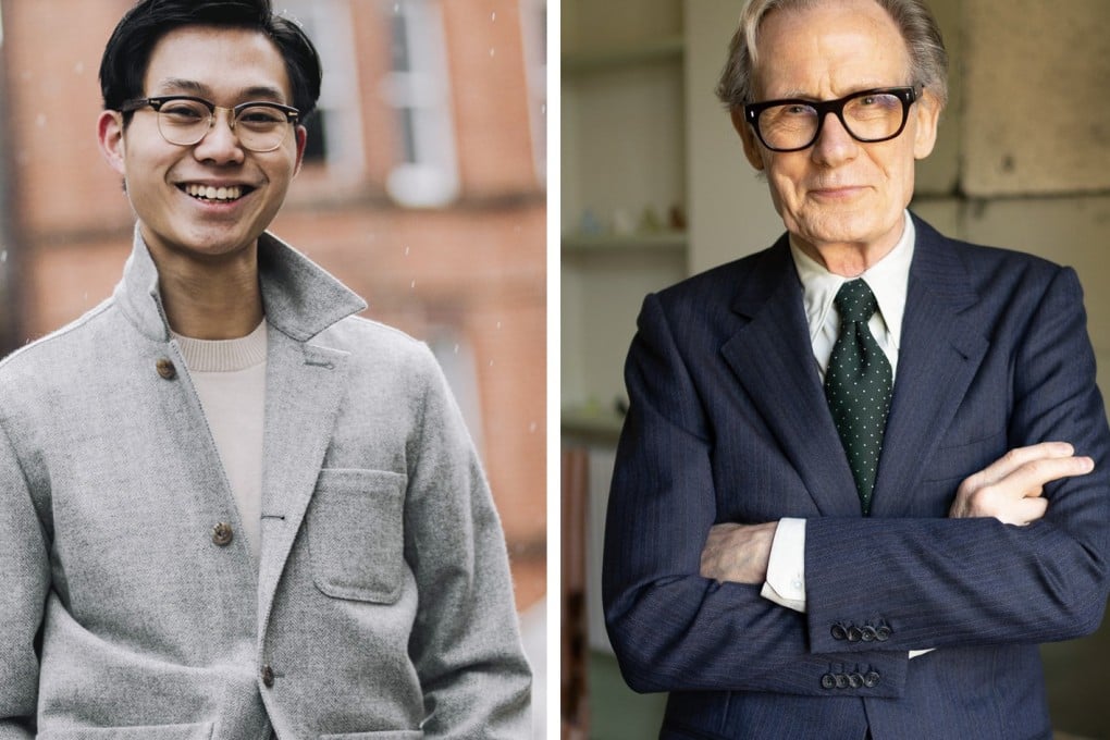 The Anthology’s co-founder Buzz Tang Wing-fung (left) in the brand’s signature “Lazyman” jacket, and Bill Nighy in a suit by the tailoring house. A chance encounter in London led to Nighy becoming a client and champion of the label. Photos: The Anthology