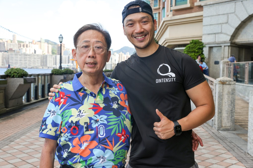 Arthritis suffer Franky Chan (left) with his personal trainer Kyle Liu, who helped relieve Chan’s post-operation knee pain through exercise. Although it may sound counterintuitive, keeping moving when in pain has been shown to aid recovery. Photo: Yik Yeung-man