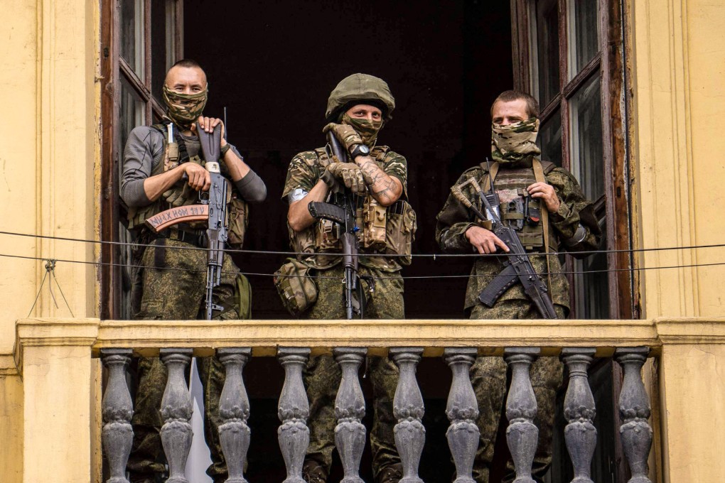 Wagner Group fighters in Russia on June 24. Digital mercenaries are expanding and remain relatively unnoticed compared to their boots-on-the-ground counterparts. Photo: AFP