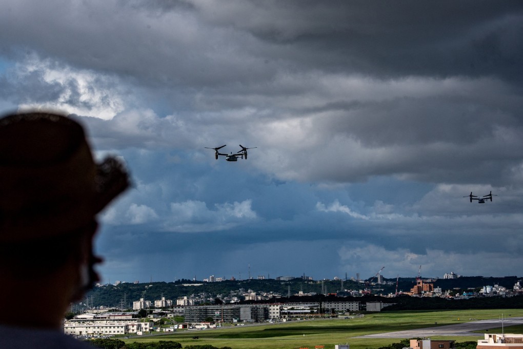Aircraft take off from a US Marine Corps base in Futenma. The challenge posed by China is “unprecedented”, Japan said in its latest defence white paper. Photo: AFP