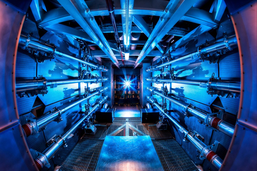 Inside the preamplifier support structure at the Lawrence Livermore National Laboratory in California, the site of a major scientific breakthrough. File photo: Reuters