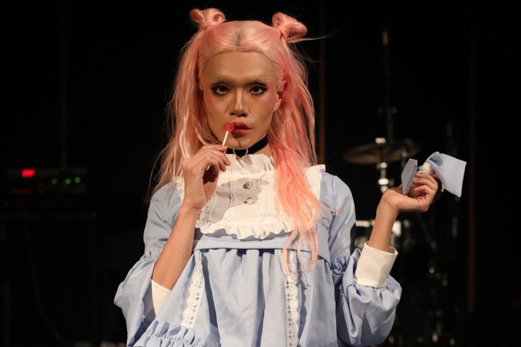 Drag queen Sailor Ying performs in the Act the Fool drag show at the Eaton hotel’s Terrible Baby bar in Jordan, Hong Kong, on April 8, 2023. Photo: Xiaomei Chen
