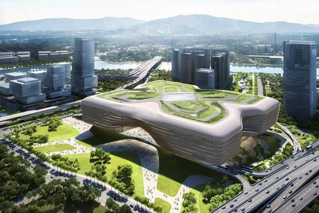 An illustration of the new Huanggang checkpoint building, scheduled to open in 2026. Photo: Handout