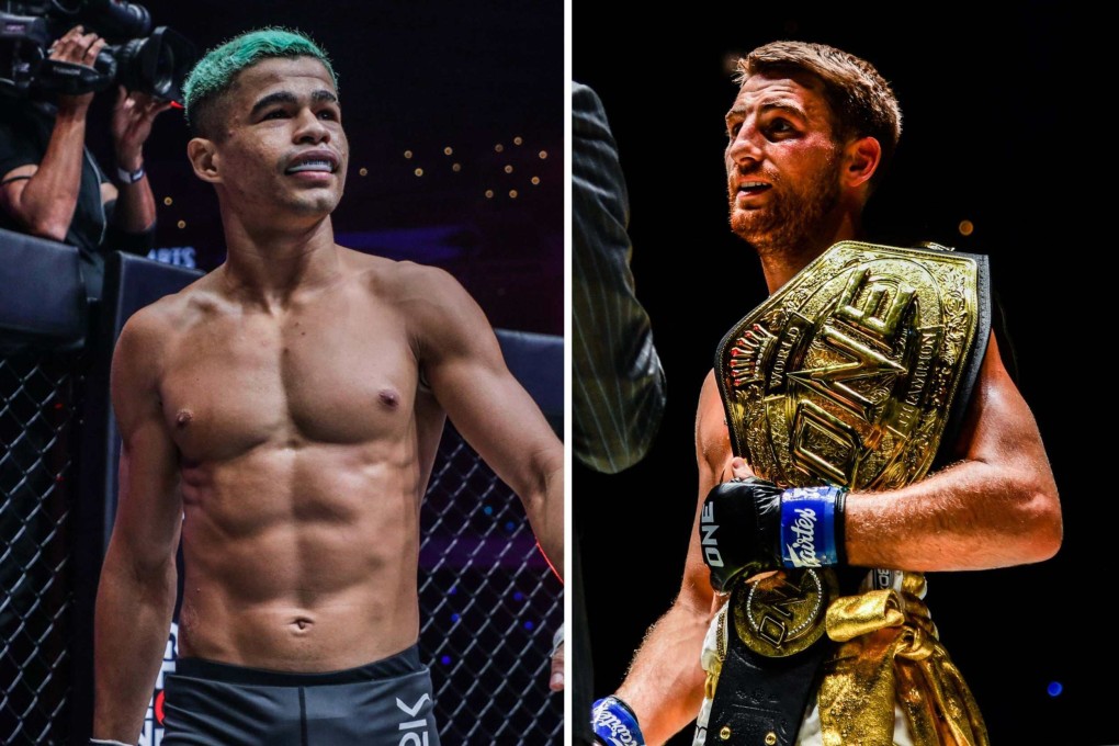 Fabricio Andrade (left) and Jonathan Haggerty will face for the vacant kickboxing title. Photo: ONE Championship