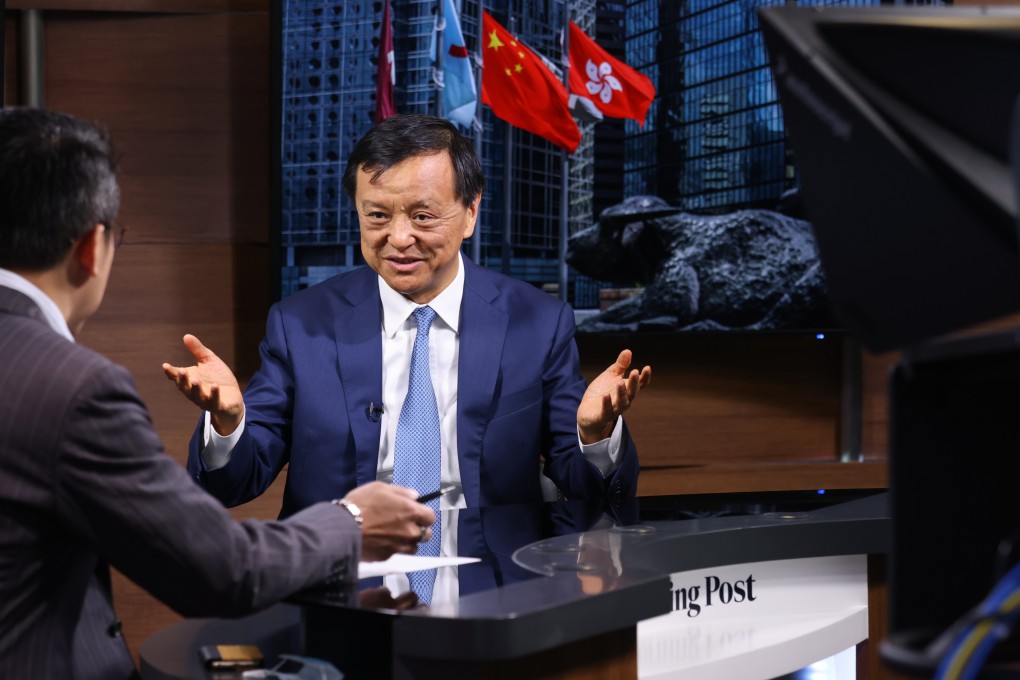 Charles Li Xiaojia, former chief executive of the Hong Kong Exchanges and Clearing, is interviewed by the South China Morning Post on August 12, 2021. Photo: Nora Tam