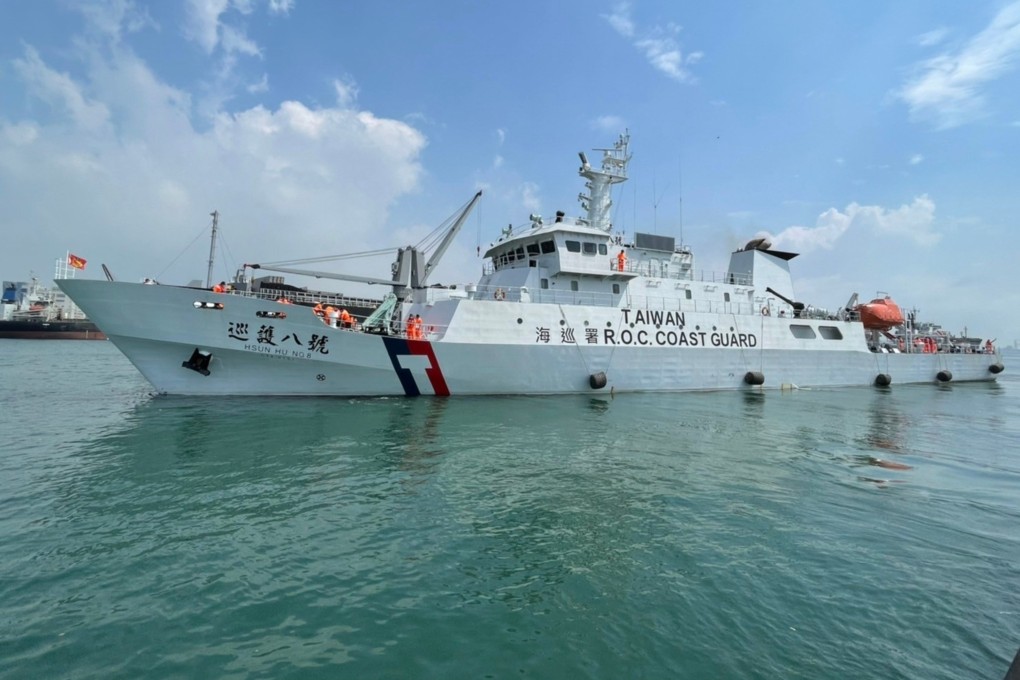 Taiwan’s armed coastguard vessel the Hsun Hu No 8 docked in Tokyo Bay on Tuesday “for routine maintenance and supply”, according to the island’s coastguard authority.  Photo: CNA