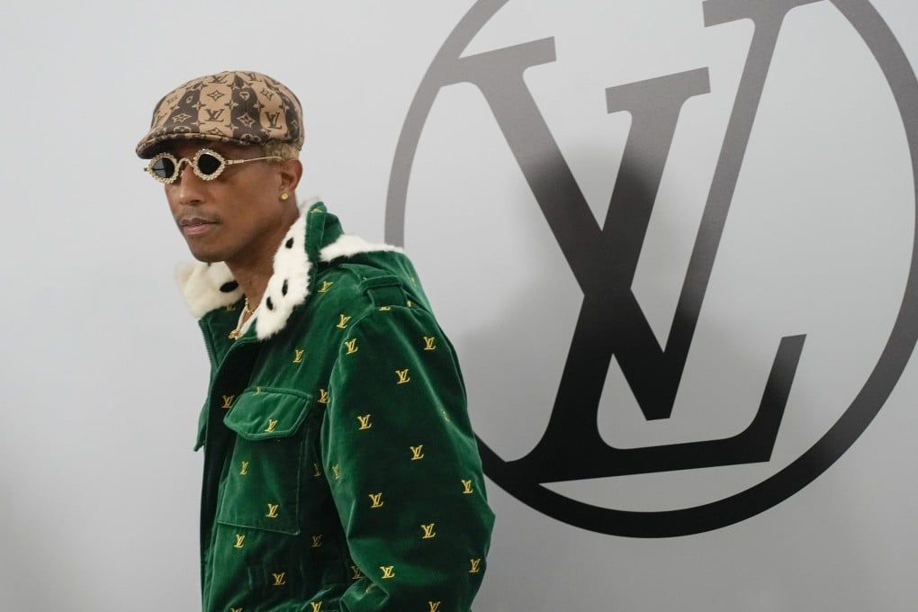 Pharrell Williams attends the Louis Vuitton autumn/winter 2023-2024 ready-to-wear collection show in March 2023 in Paris. The signs of hip-hop’s influence are now everywhere, from luxury brands like Louis Vuitton to food and lifestyle products. Photo: AP