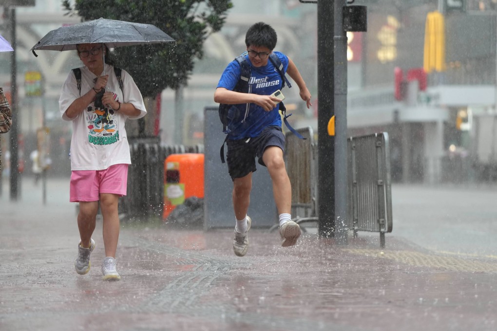 A trough of low pressure had brought showers and thunderstorms to the coastal areas of Guangdong province, according to the forecaster. Photo: Sam Tsang