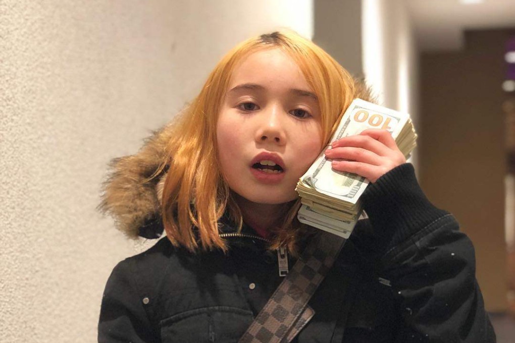 Lil Tay strikes a typical pose, in a picture from her Instagram account. Photo: Instagram via @liltay