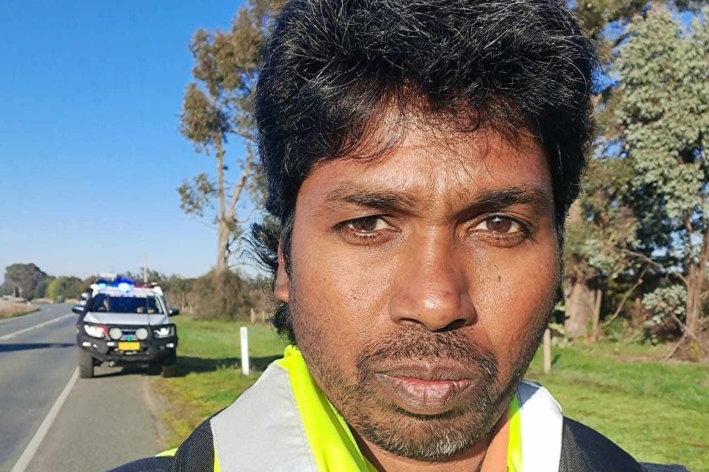 Tamil refugee Neil Para on his 1,000km “Walk for Freedom” to petition Australian Prime Minister Anthony Albanese about his family’s visa-less plight. Photo: Handout/Neil Para