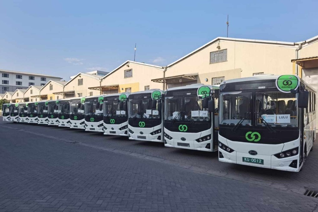 Kenyan firm BasiGo is one of the companies supplying electric buses in Nairobi, in partnership with BYD, China’s largest EV maker. Photo: BasiGo