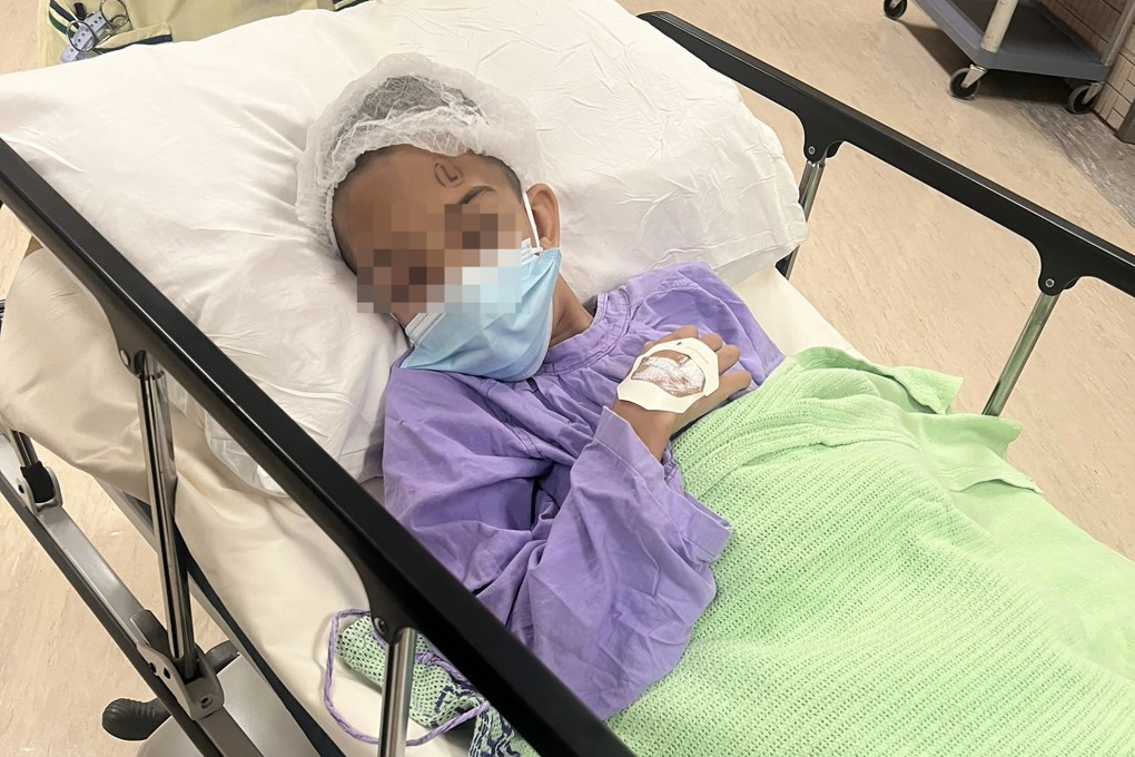 A 13 years old Muslim boy was hit by a teacher at a learning centre in Quarry Bay, leading to an eye surgery. Photo: Handout