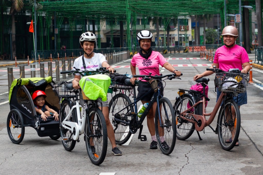 Filipino women cyclists face hostile drivers, traffic, poor road conditions and social stigma. Photo: Jhesset O. Enano