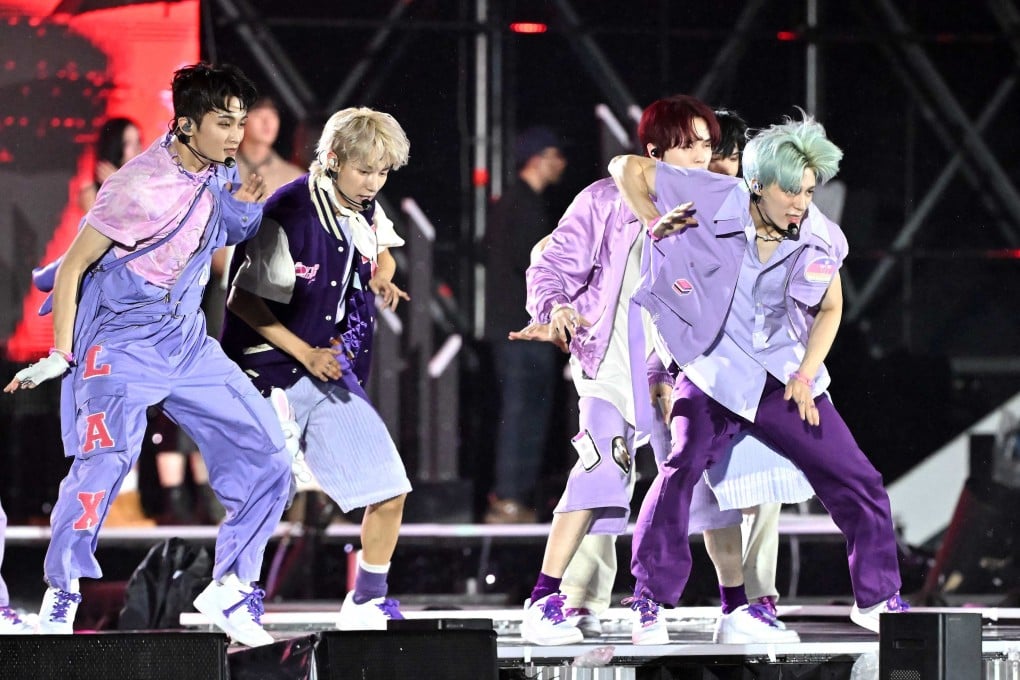 NCT Dream perform during the “K-pop Super Live” at the World Cup Stadium in Seoul. Photo: AFP