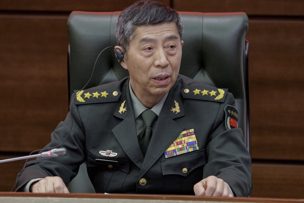 General Li Shangfu is visiting Russia for the second time since he became Chinese defence minister in March. Photo: EPA-EFE