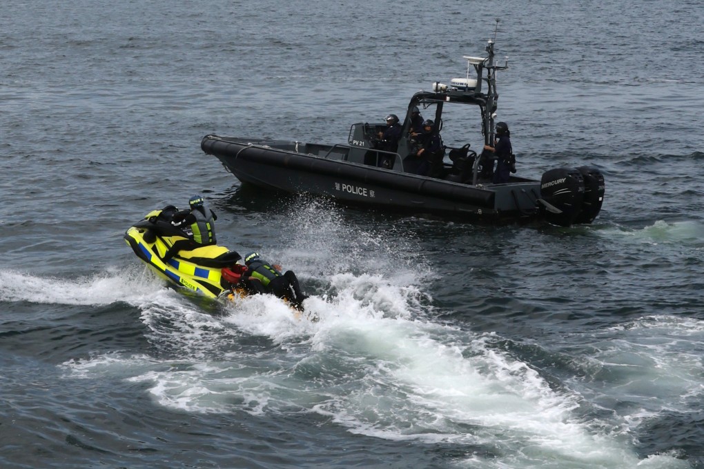 One of two jet skis under trial by police to boost close-to-shore and beach rescue capabilities. Photo: Yik Yeung-man