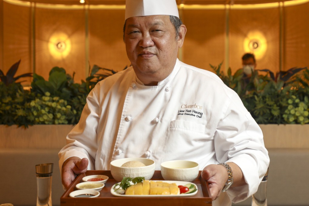 Chef Liew Tian Heong at Chatterbox Cafe in Tai Wai, the second of two branches in Hong Kong. The Singaporean executive chef tries its Hainan chicken rice every day to test the flavour. He changed the recipe to make the rice less oily. Photo: Xiaomei Chen