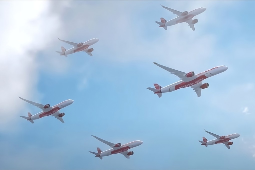 A screengrab from a promotional video for Air India’s new livery. Photo: YouTube/@AirIndiaOfficial