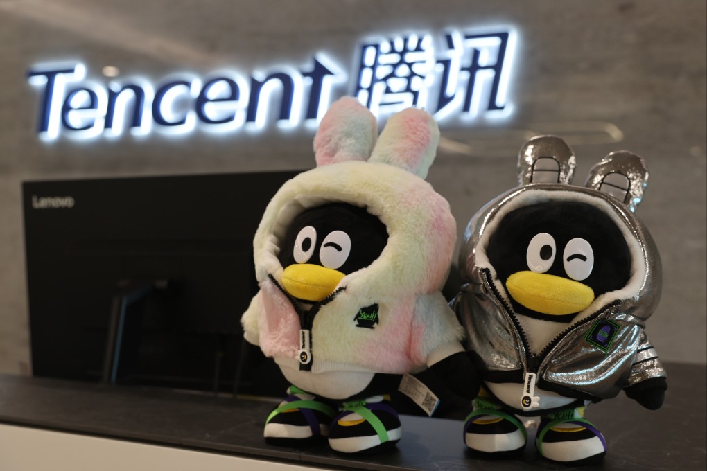 Mascots for Tencent are seen at the company’s office in Hong Kong, May 31, 2023. Photo: Yik Yeung-man