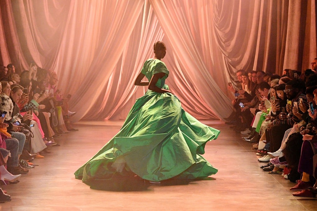 A model walks the runway for Christopher John Rogers during New York Fashion Week on February 8, 2020. Photo: Getty Images