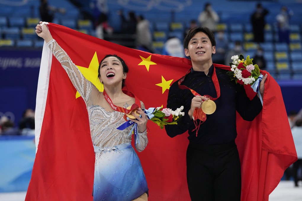 Olympic champion Sui Wenjing says she ‘understands’ her partner Han Cong’s decision to retire because of injury.,Photo: AP