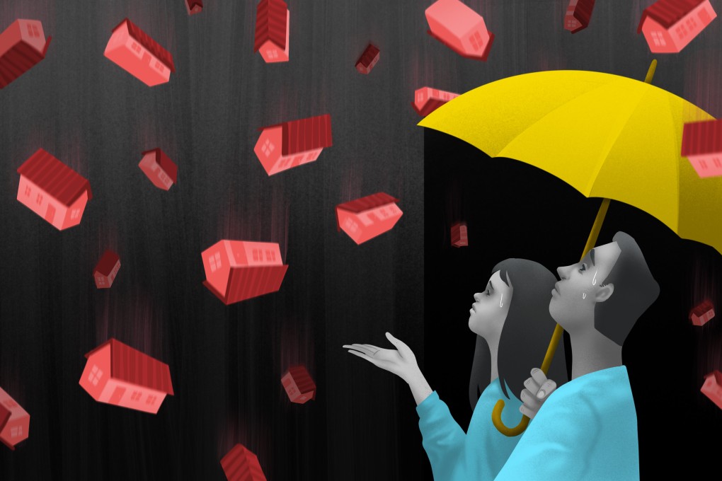 Many cash-strapped potential homebuyers in China are fearful of taking a bath in the turmoil-stricken property sector. Illustration: Davies Christian Surya