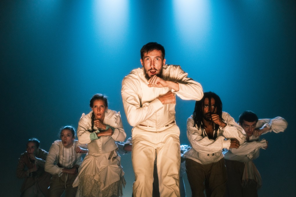 Clowns, a dance piece questioning society’s seeming indifference to violence, opens the two-part production Double Murder, which will be presented at the New Vision Arts Festival in Hong Kong. Photo: Todd MacDonald