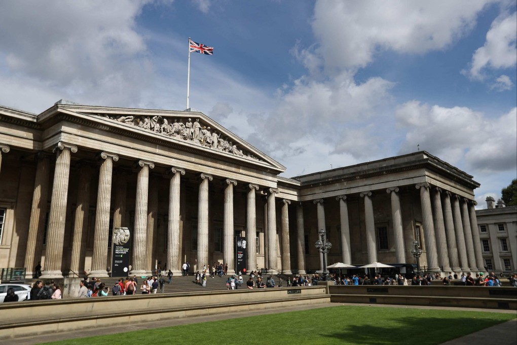 Visitors gather outside the The British Museum in central London. Photo: AFP