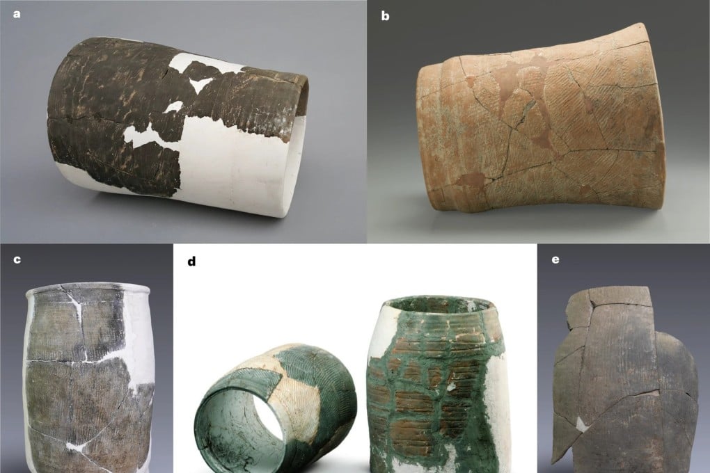 Ceramic drainage pipes excavated from the Pingliangtai site point to the existence of a communal, rather than a centralised, ancient society. Photo: Handout