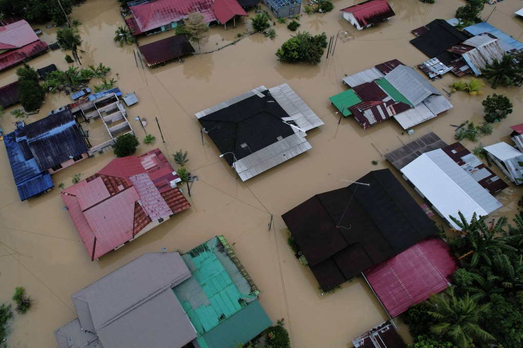 A flooded residential area in Yong Peng, Johor, Malaysia, on March 4. Photo: Reuters