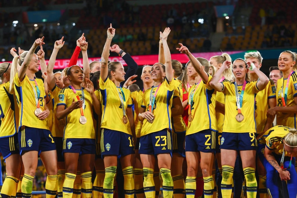 Sweden beat Australia 2-0 for a third-place finish in the tournament. Photo: AFP
