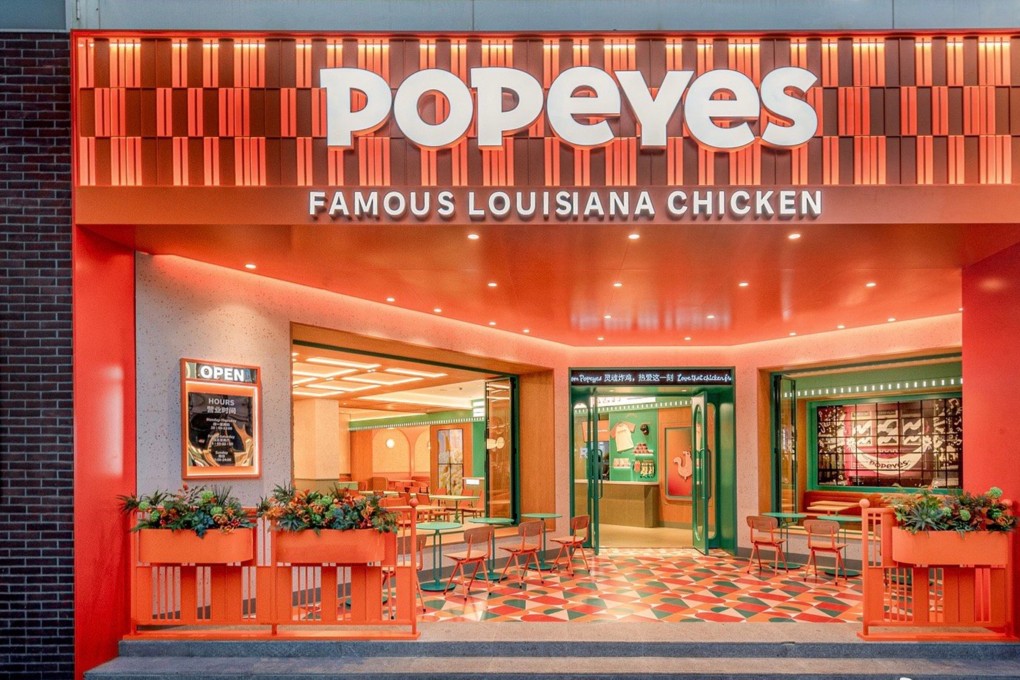 Popeyes reopened its first store on the bustling Middle Huaihai Road in Shanghai on Saturday. Photo: WEIBO