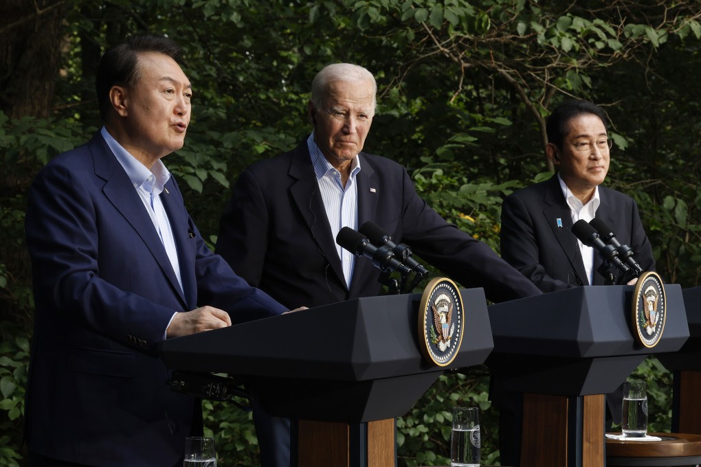 China says the meeting between the leaders of South Korea, the US and Japan was an attempt to revive the Cold War. Photo: TNS
