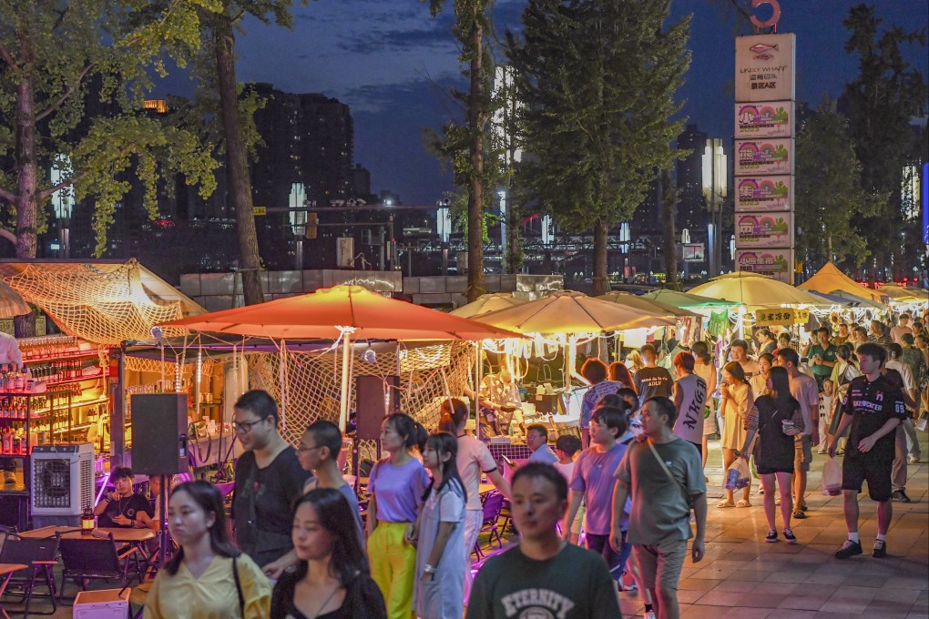 A night market in southwest China’s Chongqing. Photo: Xinhua