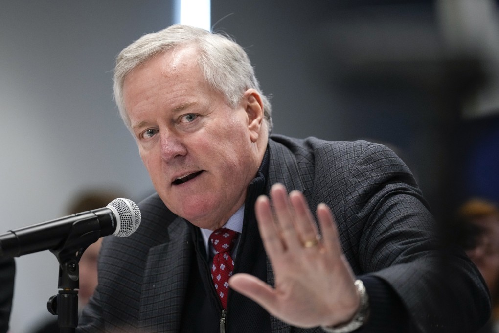 Former White House Chief of Staff during the Trump administration Mark Meadows. Photo: Getty Images